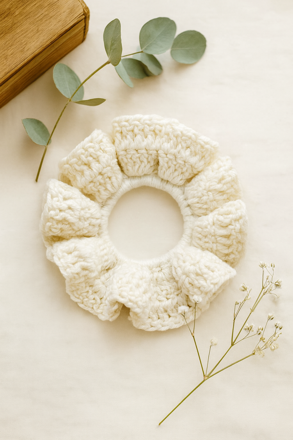 Handmade Crochet Scrunchie – Hair Tie / Wrist Accessory